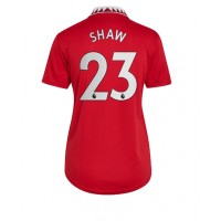 Manchester United Luke Shaw #23 Fußballbekleidung Heimtrikot Damen 2022-23 Kurzarm